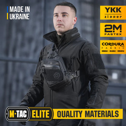 M-Tac Elite Hex Sling Pistol Bag with Loop Panel
