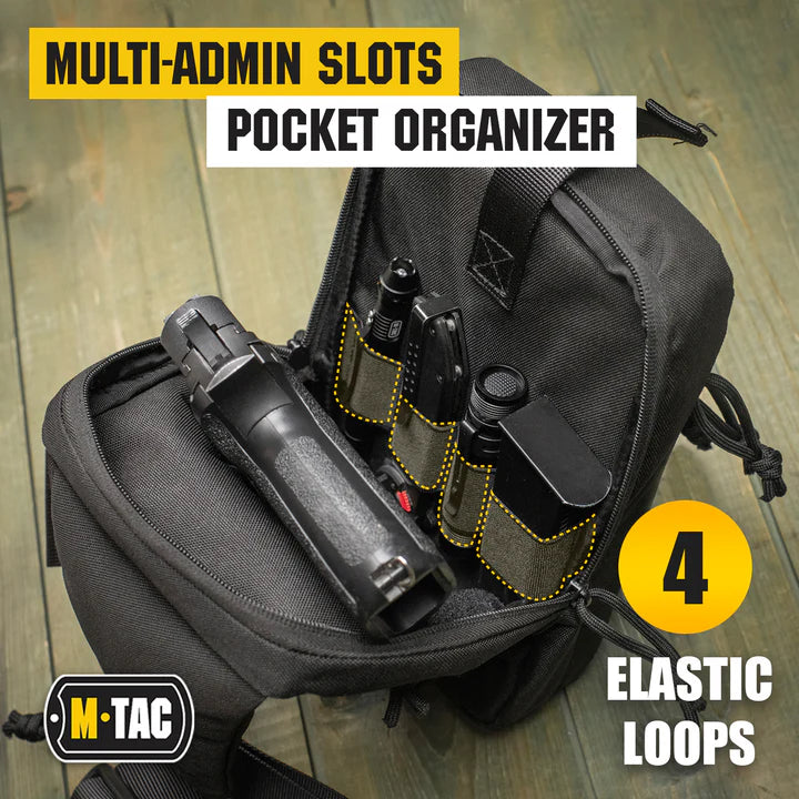 M-Tac Tactical Bag Shoulder Chest Pack with Sling and Loop Panel