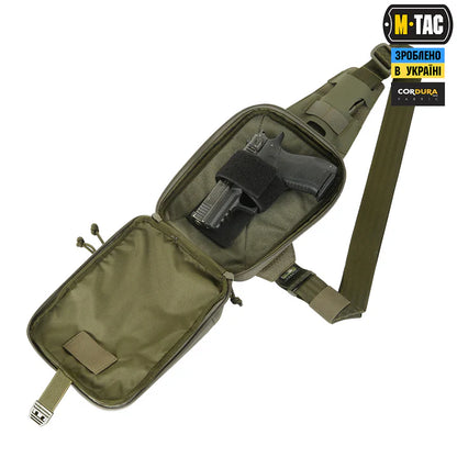 M-Tac Elite Hex Sling Pistol Bag with Loop Panel
