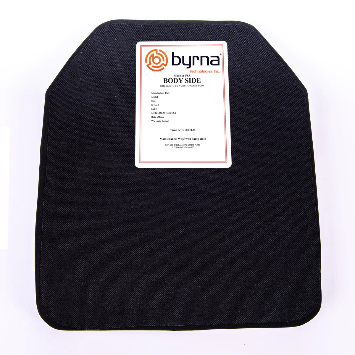 BYRNA LEVEL III+ ARMOR PLATE